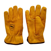 Защитные теплые кожаные перчатки для горняков с полной подкладкой